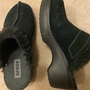 Croc furry clog